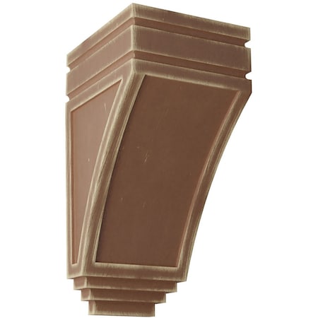 Ekena Millwork 5"W x 6"D x 10 1/2"H Medium San Juan Wood Vintage Decor Corbel, Weathered Brown CORWD05X06X10SJBR